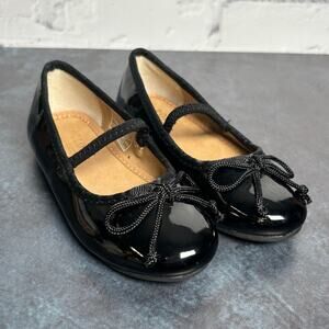 Polo Ralph Lauren Girl's Patent Leather Bow Ballet Flats Size Toddler 6.5